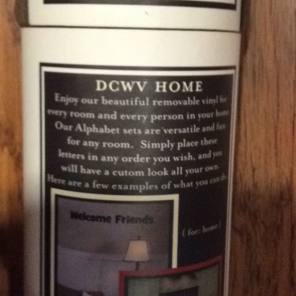 Removable Vinyl Lettering NIP - Picture 3 of 4